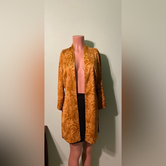 Chico’s Reversible Kimono Boho Shadows 3/4 Sleeve Jacket Multi Open Front - Picture 4 of 17